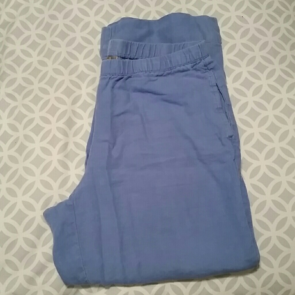 J.Jill Cropped Linen Summer Pants